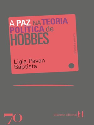 cover image of A Paz na Teoria Política de Hobbes